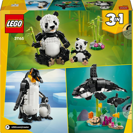 Lego Creator 3w1 dzikie zwierzęta: rodzina pand - 31165