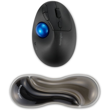 Podpórka pod nadgarstki pod mysz żelową Kensington slim duo trackball (szary czarny)