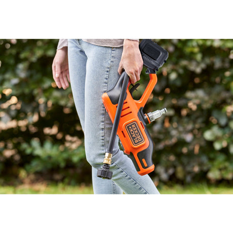Myjka wysokociśnieniowa Black+decker bcpc18b-xj 18 V (pomarańczowo-czarna, akumulator i ładowarka nie wchodzą w skład zestawu)