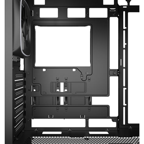 Obudowa midi tower Sharkoon ak5m rgb (czarna | 2x usb-a | 1x usb-c | rgb | szkło hartowane)