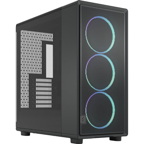 Fractal design epoch xl tg rgb obudowa midi tower (czarna | 2x usb-a | 1x usb-c | rgb | szkło hartowane)