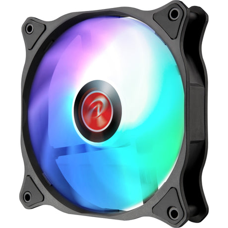 Wentylatory Raijintek eos 12 rbw add-2 rgb (czarne, 2 sztuki, 120 x 120 x 25 mm, pwm)
