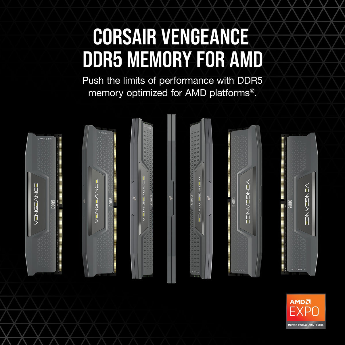 Corsair Vengeance 32 GB ddr5-6000 (2x 16 GB) RAM (szary, cmk32gx5m2b6000z30, expo)