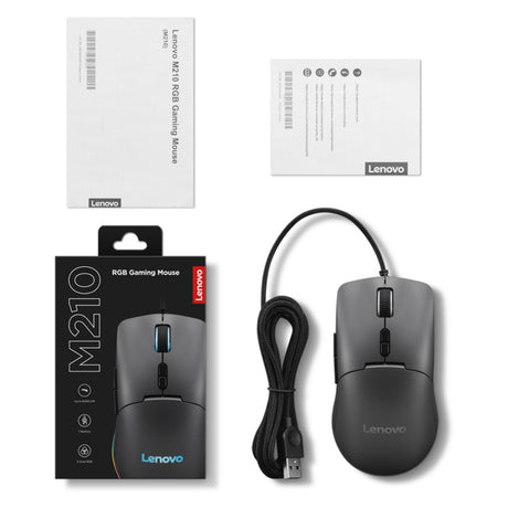 Mysz do gier Lenovo m210 rgb (czarna, 8000 dpi, rgb)