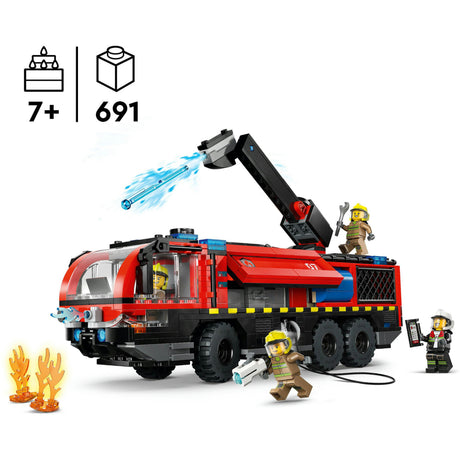 Lego City - zabawka konstrukcyjna wozu strażackiego na lotnisku (60499)