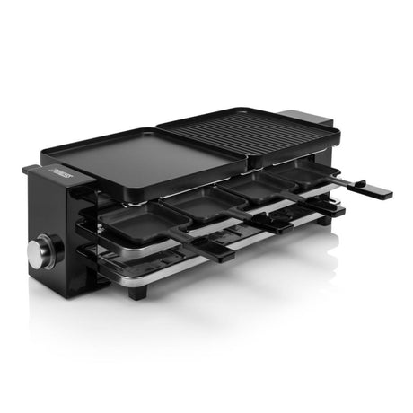 Princess 162925 raclette fortepian czarny 8 zestaw dla smakoszy (czarny)