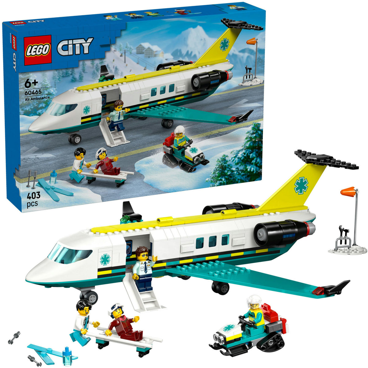 Lego ® miejski samolot ambulansu, zabawkowy samolot - 60465