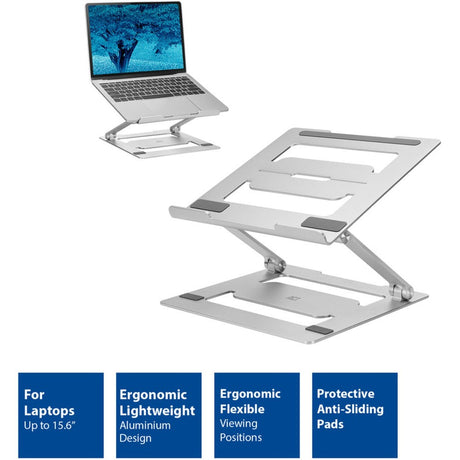 Stojak na laptopa Act Connectivity aluminiowy (aluminiowy, składany, płynna regulacja wysokości)