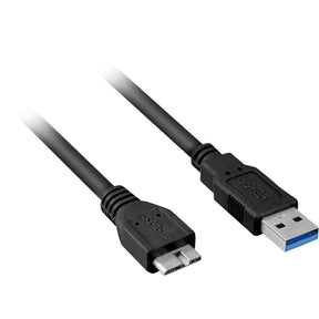Kabel Sharkoon USB-A 3.0 na micro USB-B 3.0 (czarny, 2 metry)