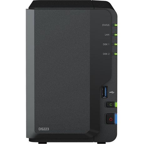 Stacja dyskowa Synology ds223 nas (czarna, 1x 1GB LAN, 3x USB 3.2 gen 1)