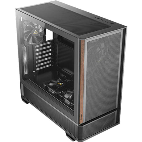 Obudowa midi tower Antec p30 air (kolor czarnego drewna | 2x USB-A | 1x USB-C | szkło hartowane)
