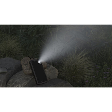 Zewnętrzny powerbank solarny Goobay 20 000 mAh z zasilaniem (czarny)