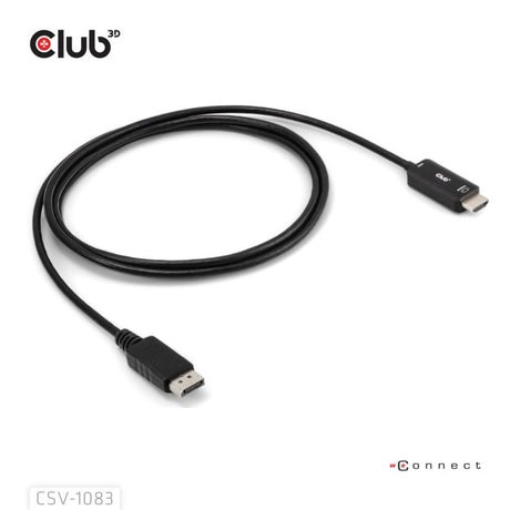 Adapter kablowy Club 3D DisplayPort 1.4 na HDMI 4K60 Hz (czarny, HDR M M 2 m)