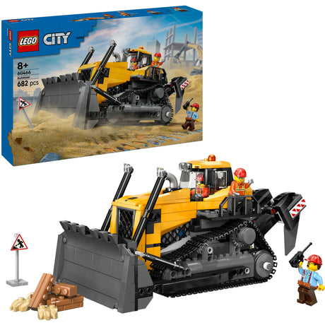 Lego ® city żółty spychacz, pojazd budowlany - 60466