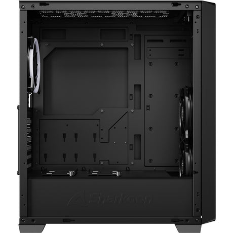 Sharkoon vs8 rgb czarna obudowa midi tower (czarna | 2x usb-a | 1x usb-c | rgb | szkło hartowane)