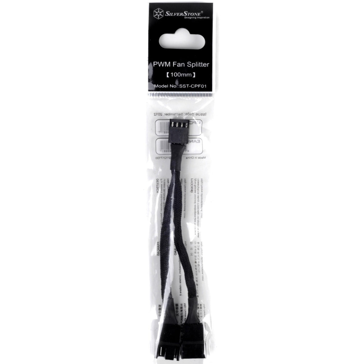 Kabel rozdzielający Silverstone sst-cpf01 (czarny, 10 centymetrów)