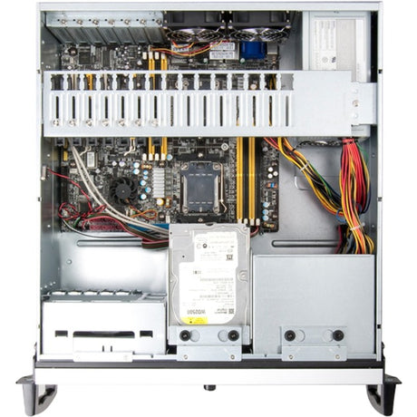 Obudowa rack Chenbro rm42300 (czarno-srebrna | 2x USB-A 3.2 (5 Gbit s))
