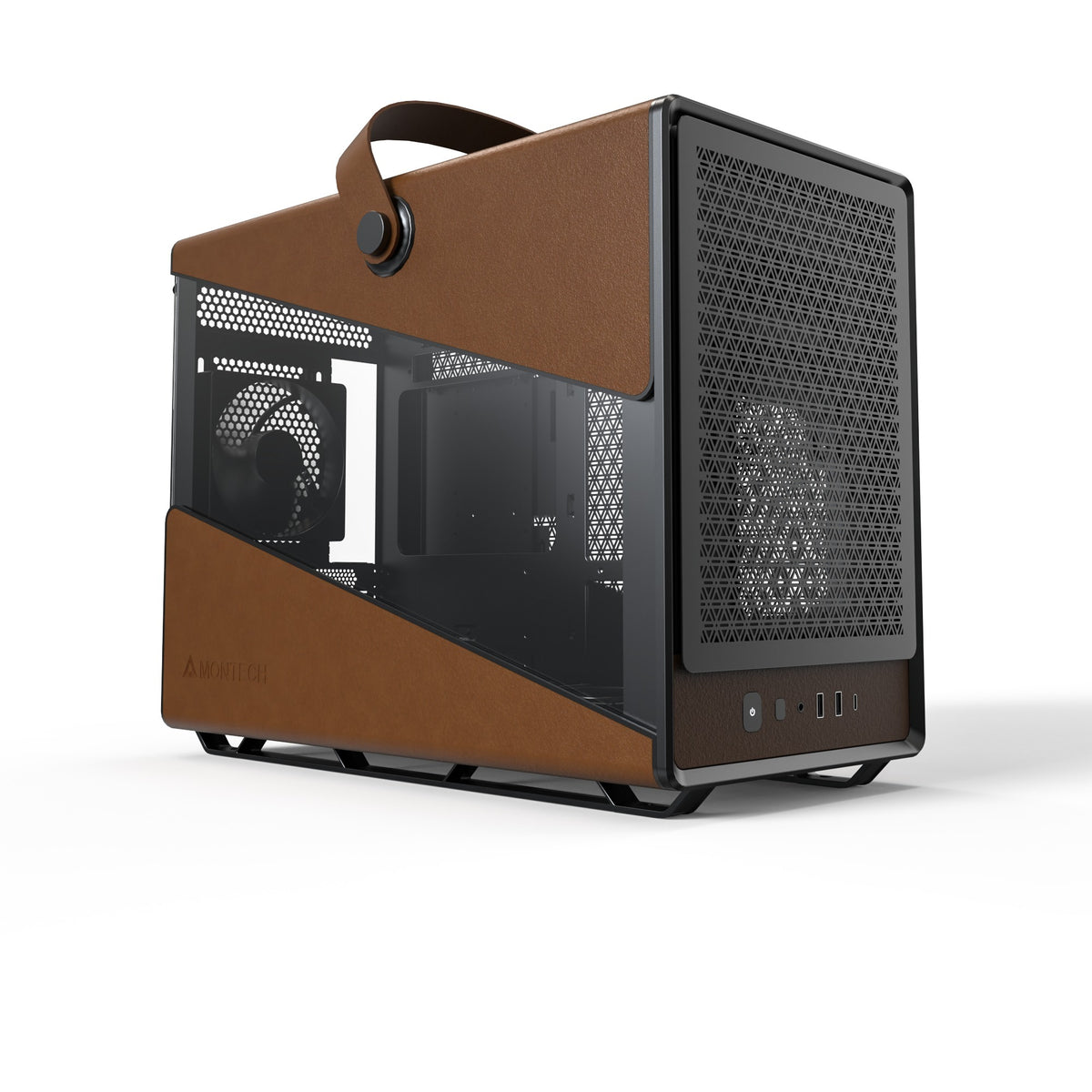 Obudowa Midi Tower Montech (czarno-beżowy | 2x USB-A | 1x USB-C)