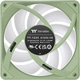 Thermaltake ct120 ex Reverse argb Sync wentylator chłodzący komputer Matcha Green (zestaw 3 wentylatorów) wentylatory do obudowy (jasnozielony, 3 sztuki, 120 x 120 x 25 mm, pwm)