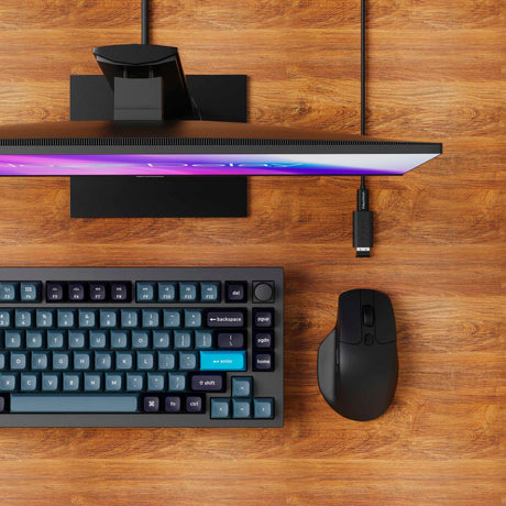 Mysz bezprzewodowa Keychron m6-a1 (czarna, 100 - 26 000 dpi, USB-C Bluetooth 5.1 2,4 GHz)