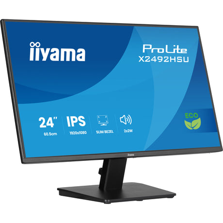 Monitor Iiyama prolite x2492hsu-b1 24 (czarny (matowy), HDMI, Display Port, 2x USB-A)