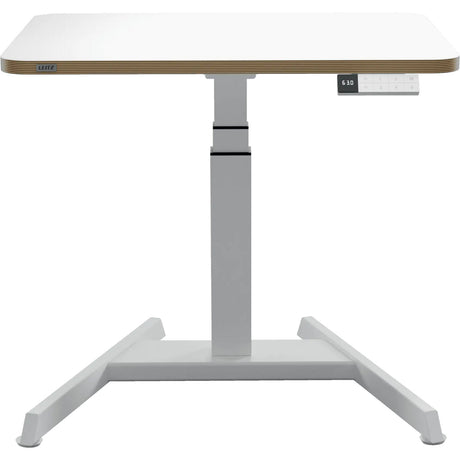 Biurko Leitz ergo typu sit-stand elektryczne - regulowana wysokość - małe biurko - z funkcją pamięci - 80 x 60 cm - biały