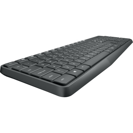 Bezprzewodowy zestaw stacjonarny Logitech mk235 (czarny, układ US-International (QWERTY))