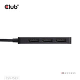 Koncentrator Club 3D USB-C na Triple DisplayPort MST (czarny, 4K60 Hz)