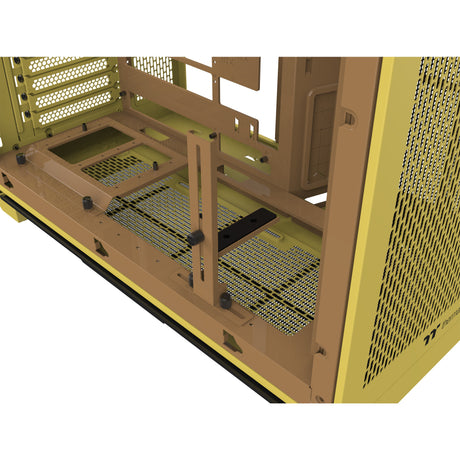 Obudowa midi tower Thermaltake View 390 Air Butter Caramel (żółta | 2x USB-A | 1x USB-C | szkło hartowane)