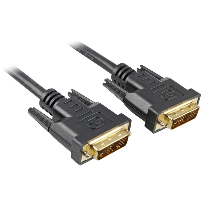 Kabel Sharkoon DVI-D (czarny, 3 metry, single-link)