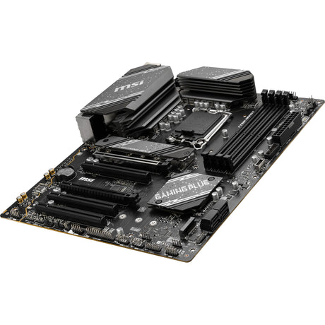 Płyta główna MSI B760 Gaming Plus Wi-Fi Socket 1700 (szary czarny, RAID, 2,5 GB LAN, Wi-Fi 6e, BT, dźwięk, ATX)