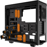 Bądź cicho! obudowa midi tower pure base 600 window (czarno-pomarańczowa | 2x USB-A | szkło hartowane)