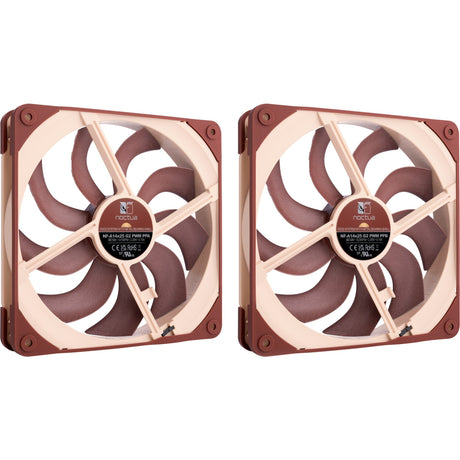 Wentylatory Noctua nf-a14x25 g2 pwm sx2-pp (brązowe, 2 sztuki, 140 x 140 x 25 mm)