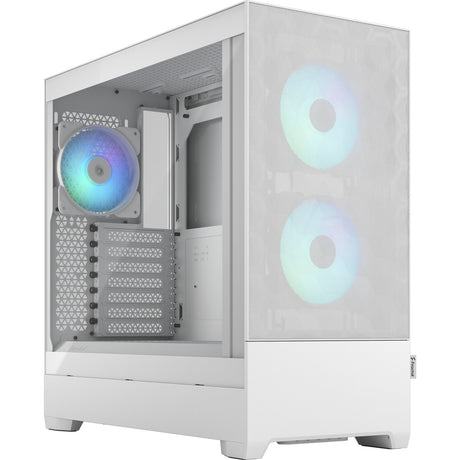 Obudowa midi tower pop air rgb o konstrukcji fraktalnej (biała | 2x usb-a | rgb | szkło hartowane)