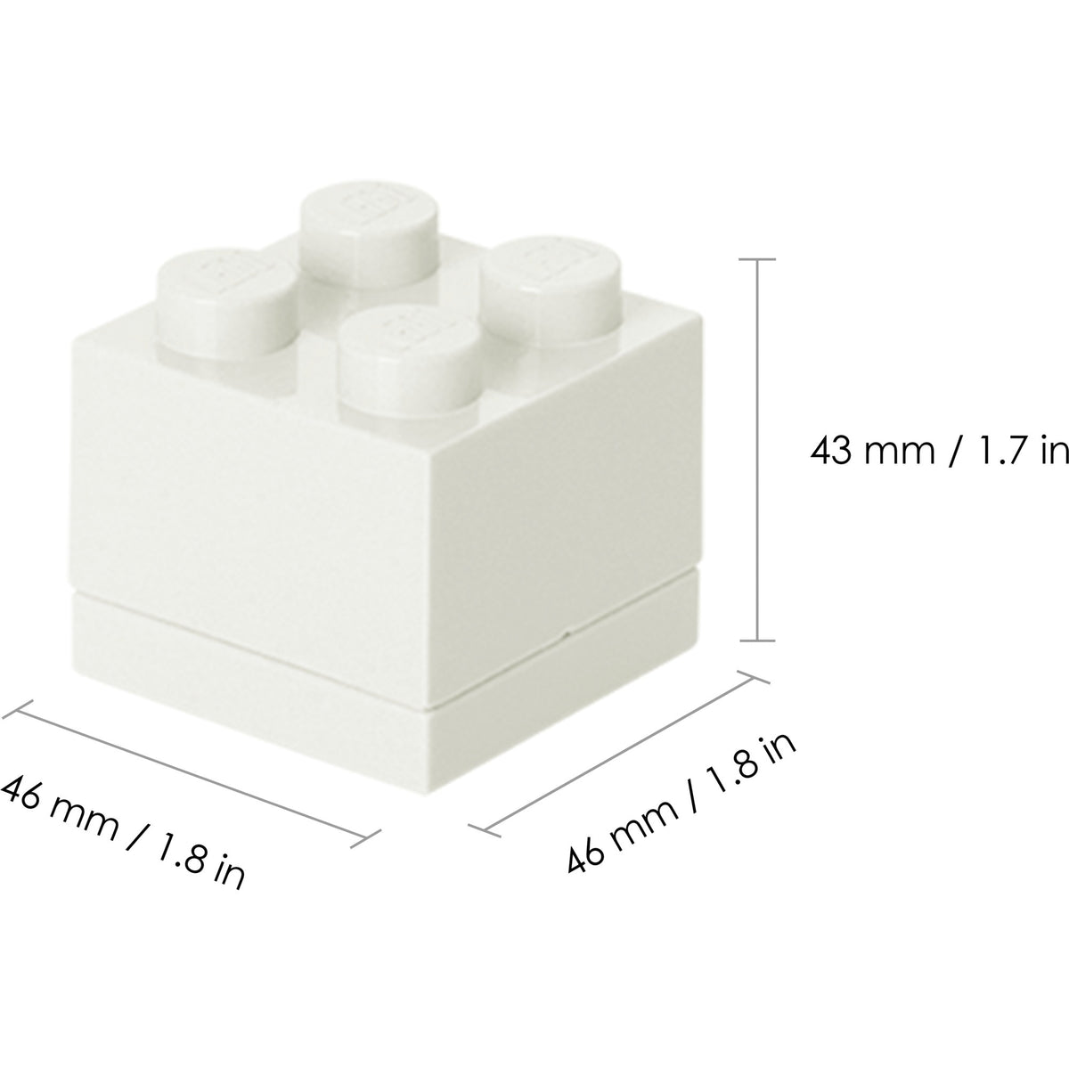 Pokój Kopenhaga lego mini box 4 pudełko na lunch (białe)