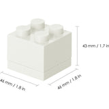 Pokój Kopenhaga lego mini box 4 pudełko na lunch (białe)