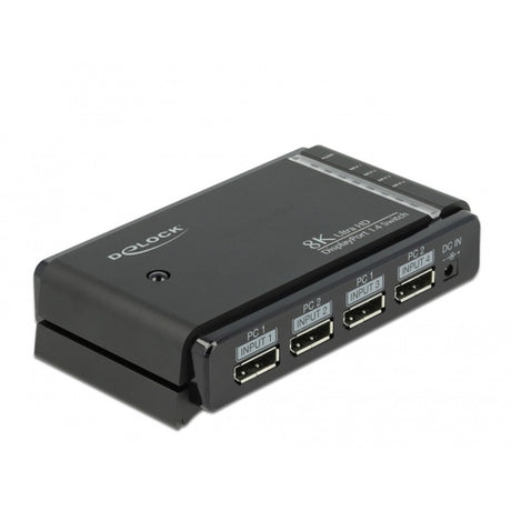 Przełącznik Delock DisplayPort 2x 2 Displayport In do 1x 2 Displayport Out (czarny)
