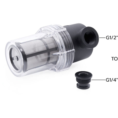 Duży filtr liniowy Alphacool es 2xg1 (czarny przezroczysty)