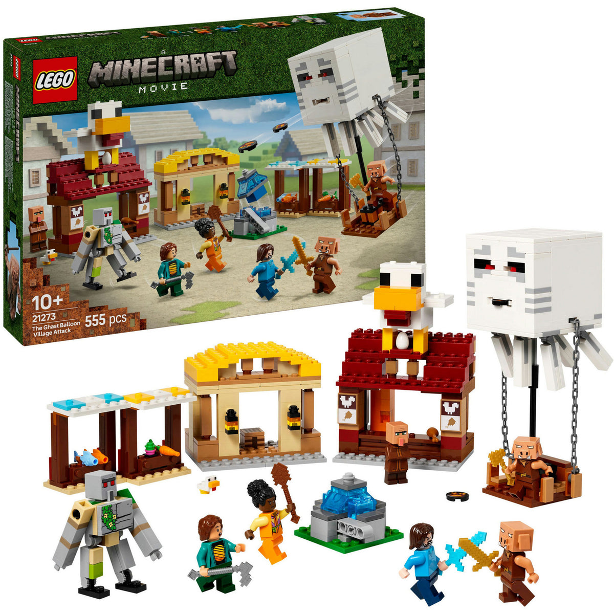 Lego Minecraft Atak balonem upiorów na wioskę - 21273