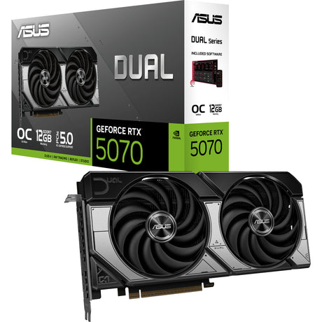 Karta graficzna Asus Dual GeForce RTX 5070 OC (DLSS 4, 3x Display Port, 1x HDMI 2.1)