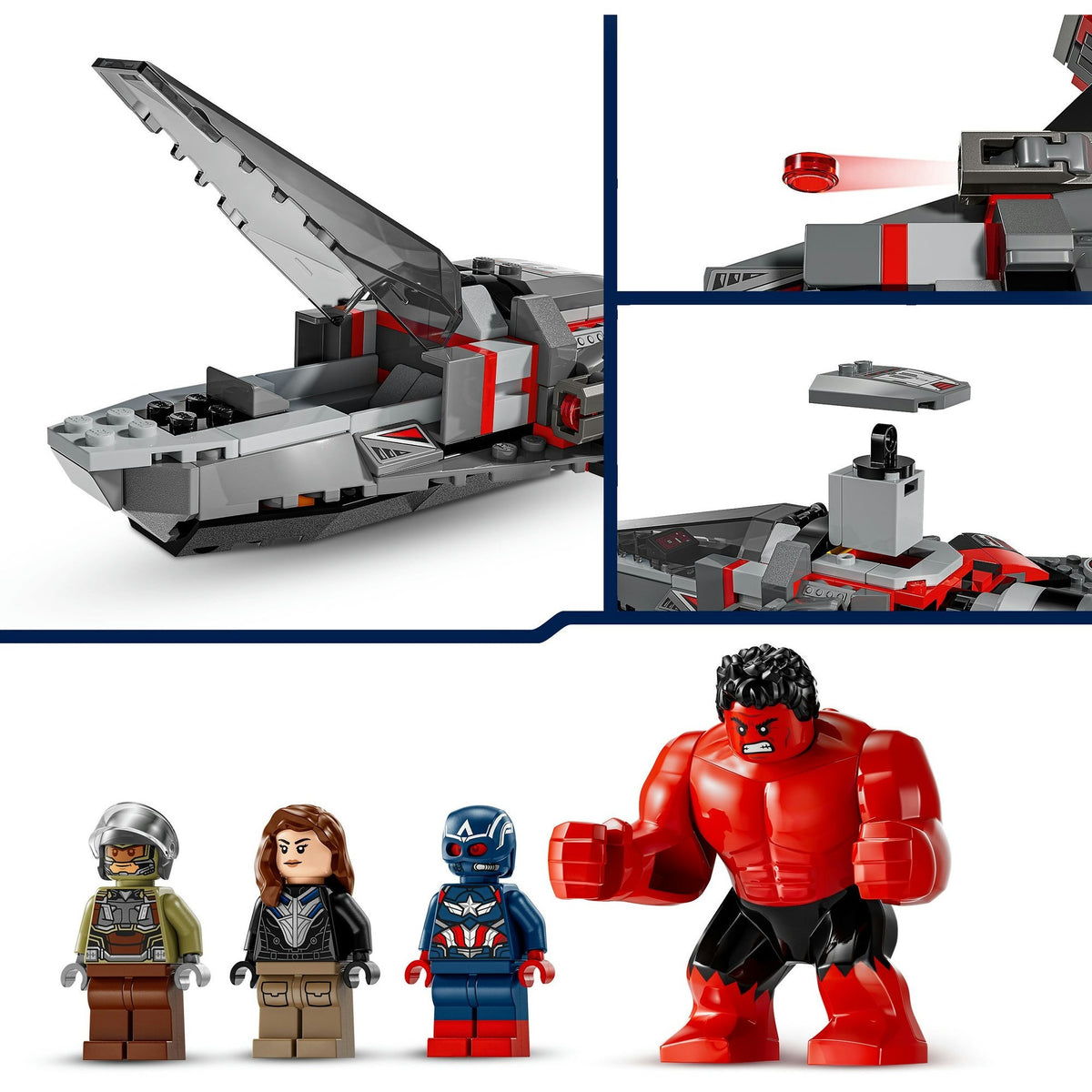 Lego Marvel — zabawka konstrukcyjna Kapitan Ameryka kontra Czerwony Hulk (76292)