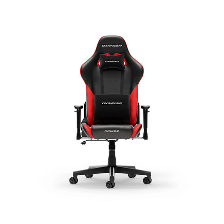 Krzesło do gier Dxracer Prince l czarno-czerwone ze skóry PCV (czarno-czerwony)