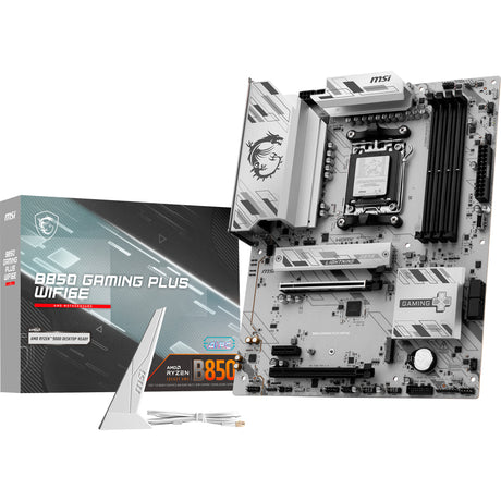 Płyta główna MSI B850 Gaming Plus WiFi 6E z gniazdem AM5 (RAID, 2,5 GB LAN, WiFi 6E, BT, dźwięk, ATX)