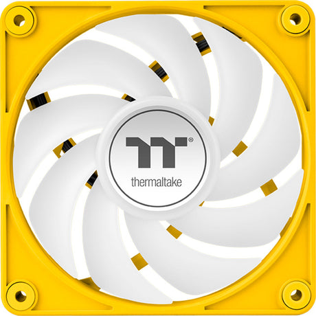 Thermaltake ct120 ex argb Sync wentylator chłodzący do komputera PC Bumblebee (pakiet 3 wentylatorów) wentylatory do obudowy (żółty, 3 sztuki, 120 x 120 x 25 mm, pwm)