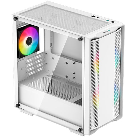 Obudowa midi tower Deepcool cc360 argb (biała | 2x usb-a | rgb | szkło hartowane)