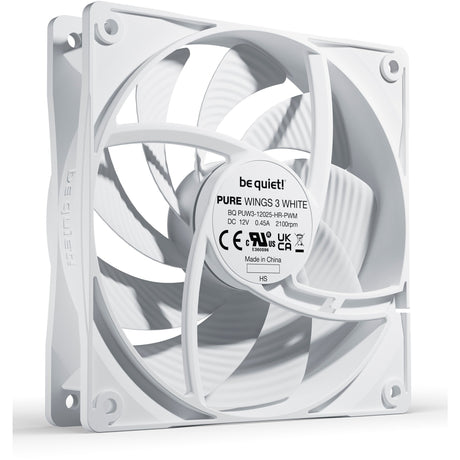 Bądź cicho! szybki wentylator obudowy Pure Wings 3 pwm (biały, 120 x 120 x 25 mm)