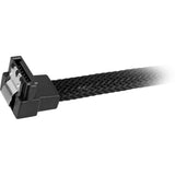 Kabel Sharkoon sata iii z rękawem 90° (czarny, 0,6 m)