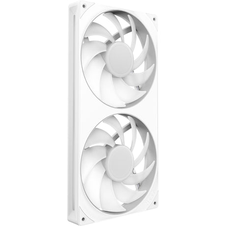 Wentylatory rdzeniowe Nzxt f280 rgb (białe, 2 sztuki, 280 x 140 x 26 mm)