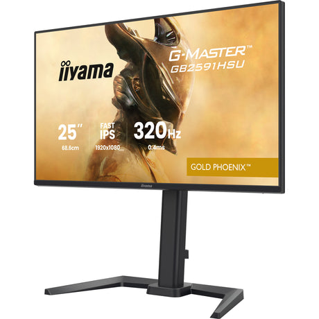 Monitor do gier Iiyama G-Master Gold Phoenix GB2591HSU-B1 24,5 (czarny (matowy), 320 Hz, HDMI, DisplayPort, USB, audio)