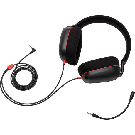 Przewodowy zestaw słuchawkowy stereo Powera do nausznego zestawu słuchawkowego do gier Nintendo Switch 2 (czarny czerwony, Nintendo Switch 2, Nintendo Switch – model OLED, Nintendo Switch, Nintendo Switch Lite)